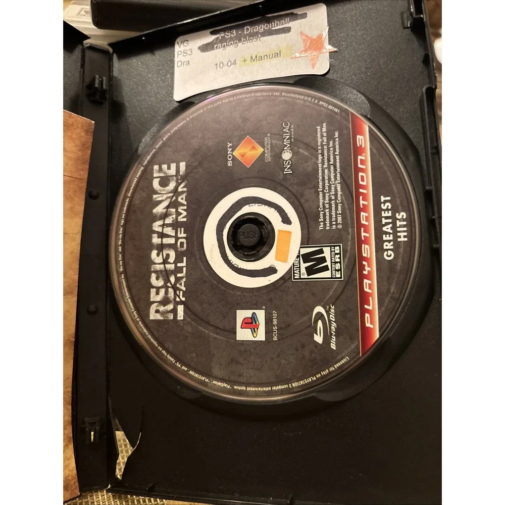 Resistance: Fall of Man (Sony PlayStation 3, 2006) CIB Tested Working